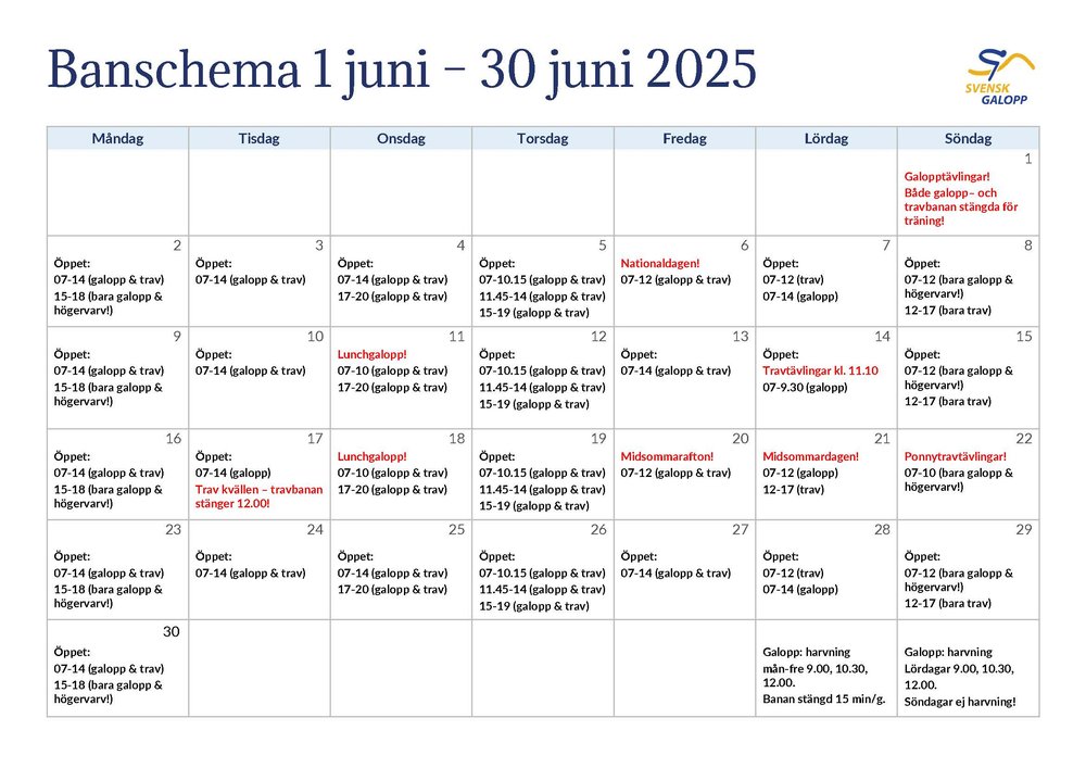 Banschema maj 2025
