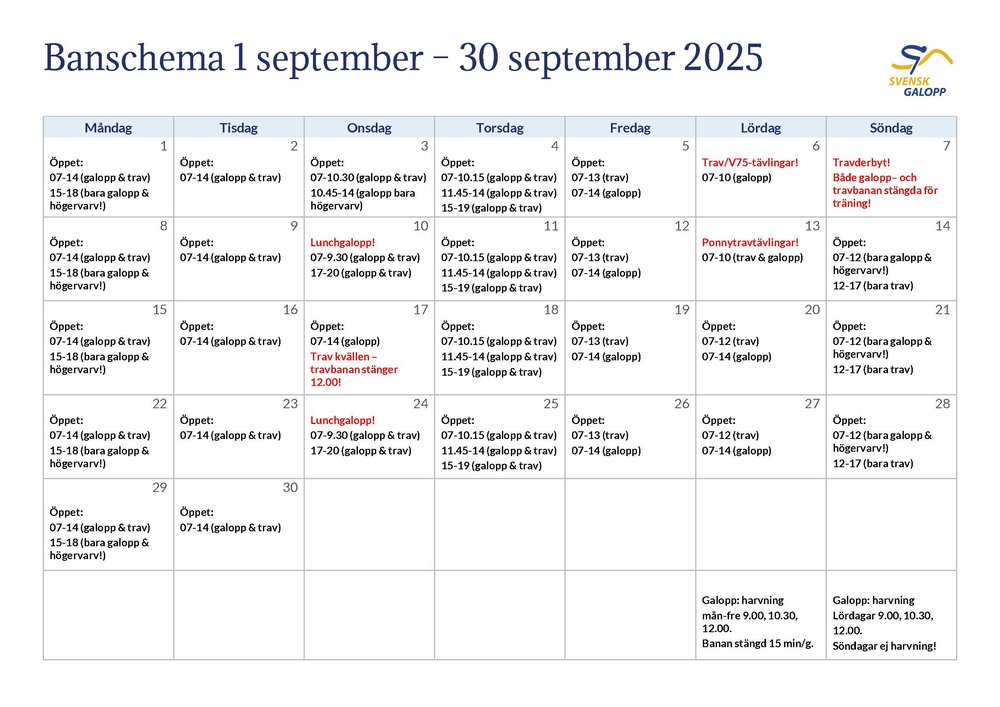 Banschema september 2025