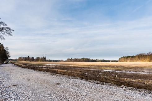Vy över den kommande stallbacken Bro Park